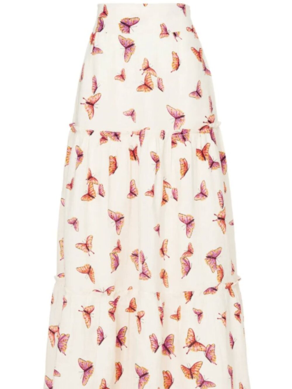 Benjanan Discovery Skirt - White with Butterflies